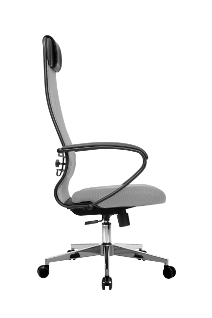 Кресло МЕТТА-11(MPRU)/подл.130/осн.004, светло-серый/светло-серый