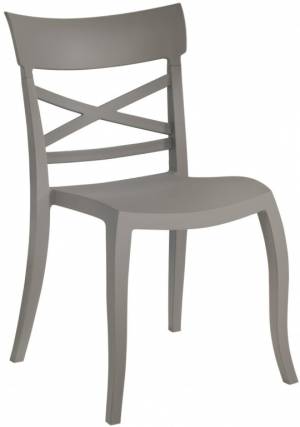 Стул пластиковый XSera-S бронзовый 490х550х840 мм