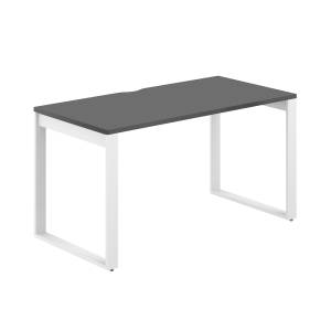 AG.103.AN.V.72.BL / Стол 1600х600х750 / профиль О-образный: 70х20 белый; столешница с вырезом: антрацит