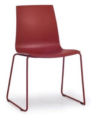 Стул пластиковый на полозьях X-Treme S Sled Pro кирпично-красный 530х490х840 мм