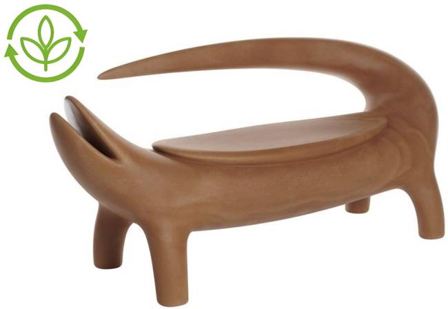 Диван из биопластика Big Kroko Special земля Саванны 1670х630х750 мм Диван из биопластика Big Kroko Special земля Саванны 1670х630х750 мм