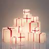 Светильник пластиковый Куб Merry Cubo 40 Lighting белый, красный 430х430х430 мм