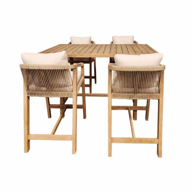 Стол деревянный барный Rimini натуральный 1560х900х950 мм