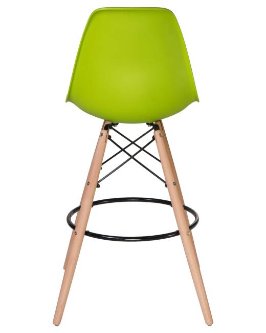 Стул барный LMZL-PP623G, ножки светлый бук, цвет сиденья салатовый