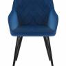 Стул обеденный DOBRIN ROBERT, черные матовые ножки, велюр V108-67 Тёмно-синий