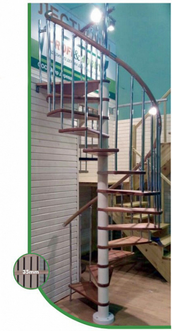 Винтовая лестница Spiral Color d120 Направо