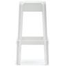 Табурет пластиковый барный Rubik белый 400х400х750 мм