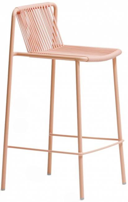 Стул металлический полубарный Tribeca розовый 485х450х885 мм