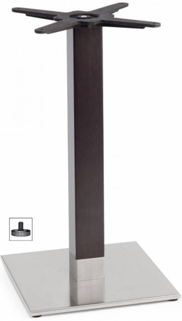 Подстолье деревянное Natural Tiffany венге, сатинированный стальной 400х400х730 мм Подстолье деревянное Natural Tiffany венге, сатинированный стальной 400х400х730 мм