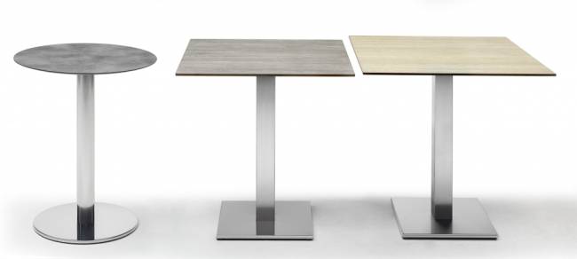 Столешница квадратная Compact Laminate для подстолья Nemo, Domino, Tiffany, Cross состаренный дуб тортора 600х600х10 мм