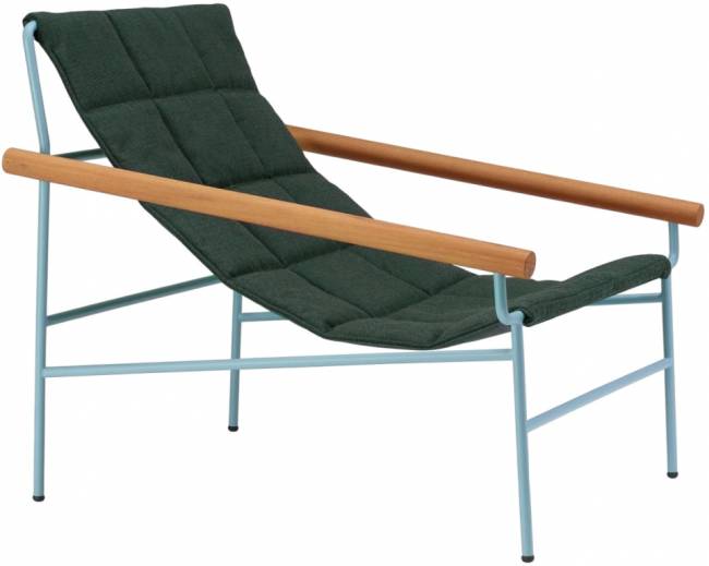 Кресло лаунж металлическое Dress Code Glam Outdoor голубой, черный 750х860х745 мм Кресло лаунж металлическое Dress Code Glam Outdoor голубой, черный 750х860х745 мм