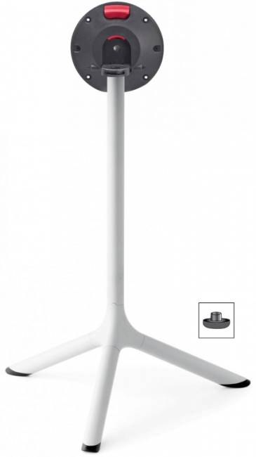 Подстолье металлическое складное Tripe Folding белый Ø610х730 мм