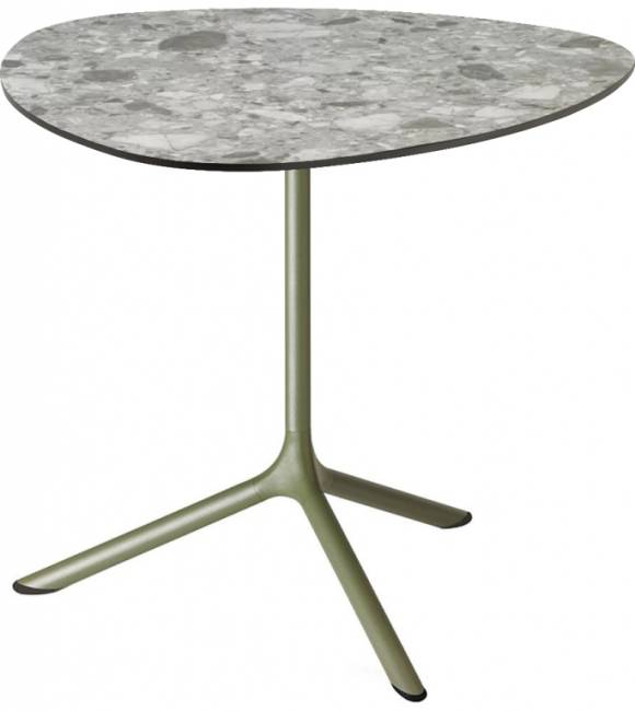 Стол ламинированный обеденный Tripe Maxi оливковый, зернистый 830х830х740 мм Стол ламинированный обеденный Tripe Maxi оливковый, зернистый 830х830х740 мм