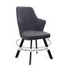 Стул DikLine 235 поворотный, NS13 GRAPHITE, ножки черные