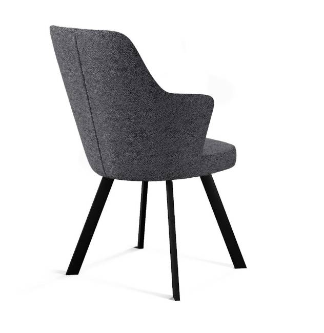 Стул DikLine 235 поворотный, NS13 GRAPHITE, ножки черные