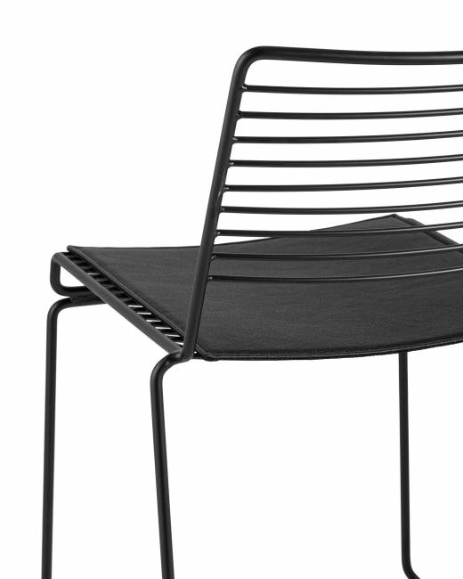 Стул обеденный Danny черный с черной подушкой