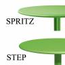 Стол пластиковый обеденный Spritz + Spritz Mini агава Ø605х400-765 мм