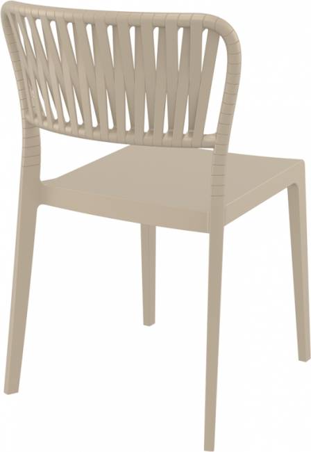 Стул пластиковый Portofino бежевый 520х560х830 мм