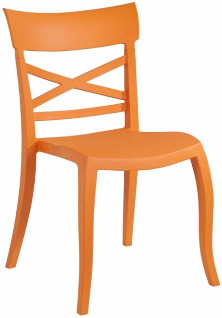 Стул пластиковый XSera-S оранжевый 490х550х840 мм