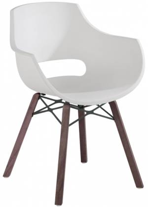 Кресло пластиковое Opal Wox Pro Iroko натуральный, белый 590х620х820 мм