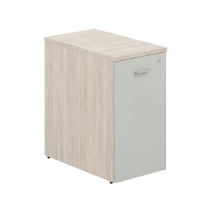 SG.902.OL.WH / Тумба-органайзер 400х700х750 / корпус: дуб светлый; фасад: белый