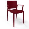 Кресло пластиковое Bakhita B бордовый 570х540х800 мм