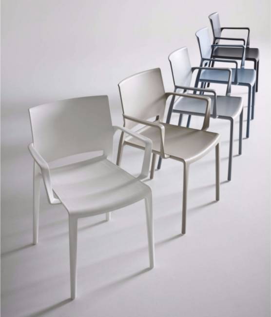 Кресло пластиковое Bakhita B бордовый 570х540х800 мм