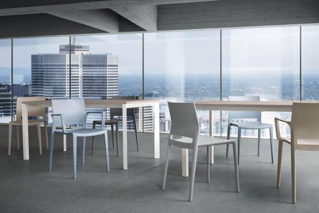 Кресло пластиковое Bakhita B бордовый 570х540х800 мм