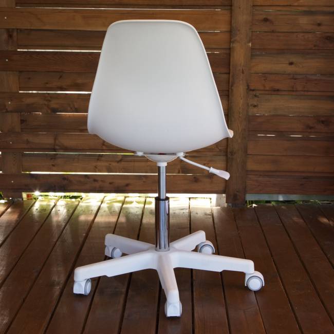 Кресло компьютерное Смузи белый/розовый