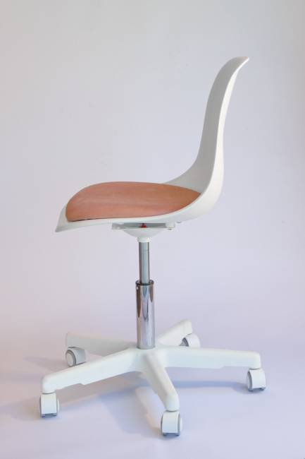 Кресло компьютерное Смузи белый/розовый