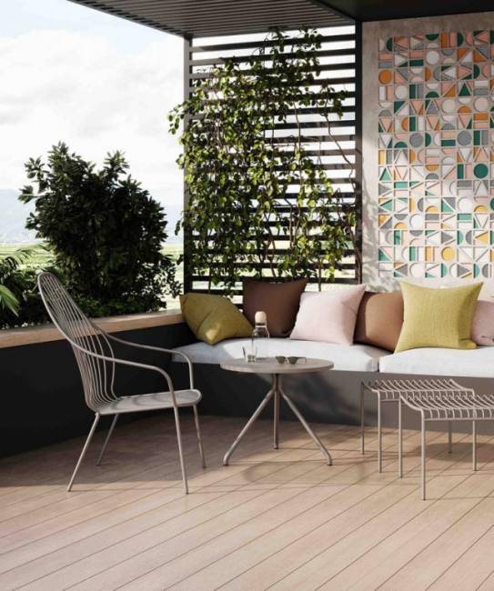 Лаунж-кресло металлическое Amitha Lounge 710х565х1000 мм