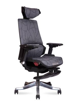 Кресло офисное / Steph gray / черный пластик/серая сетка/без реклайнера