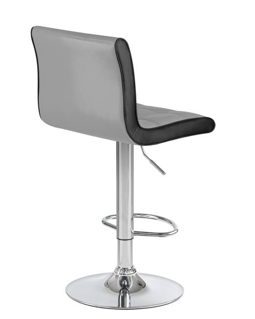 Стул барный DOBRIN CANDY, светло-серый-чёрный