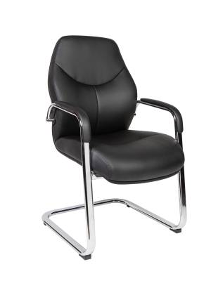 Кресло офисное / Леман CF / черная экокожа