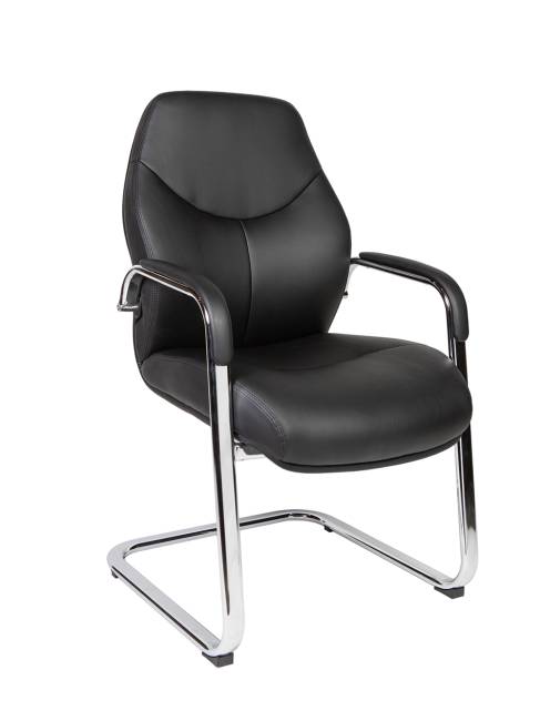 Кресло офисное / Леман CF / черная экокожа
