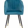 Стул обеденный DOBRIN MARY, морская волна велюр (1922-7)