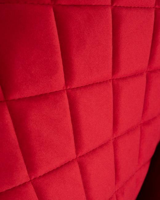 Стул обеденный DOBRIN ROBERT, черные матовые ножки, велюр V108-37 Бордовый