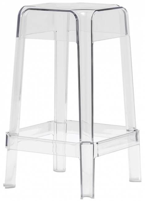 Табурет барный прозрачный Rubik прозрачный 400х400х750 мм Табурет барный прозрачный Rubik прозрачный 400х400х750 мм