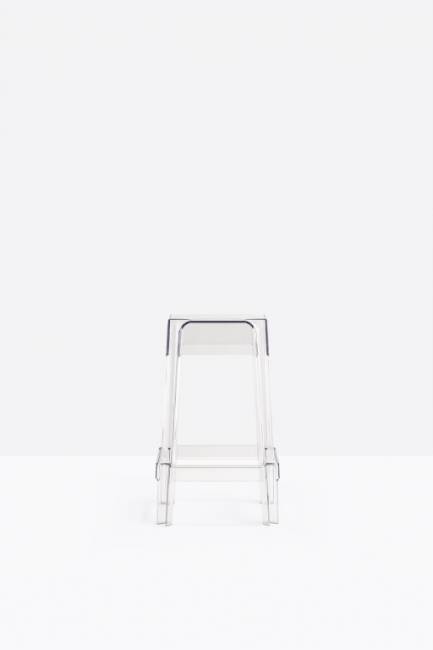 Табурет барный прозрачный Rubik прозрачный 400х400х750 мм Табурет барный прозрачный Rubik прозрачный 400х400х750 мм