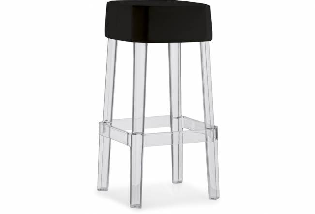 Табурет барный прозрачный Rubik прозрачный 400х400х750 мм Табурет барный прозрачный Rubik прозрачный 400х400х750 мм