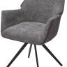 Стул BREVIS 180 град. поворот. XD841-16 Серый, букле/ GINO-457 Серый, ткань/ Черный, ®DISAUR