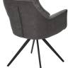 Стул BREVIS 180 град. поворот. XD841-16 Серый, букле/ GINO-457 Серый, ткань/ Черный, ®DISAUR
