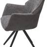 Стул BREVIS 180 град. поворот. XD841-16 Серый, букле/ GINO-457 Серый, ткань/ Черный, ®DISAUR