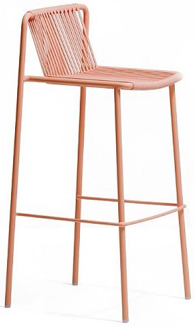 Стул металлический барный Tribeca розовый 495х465х985 мм