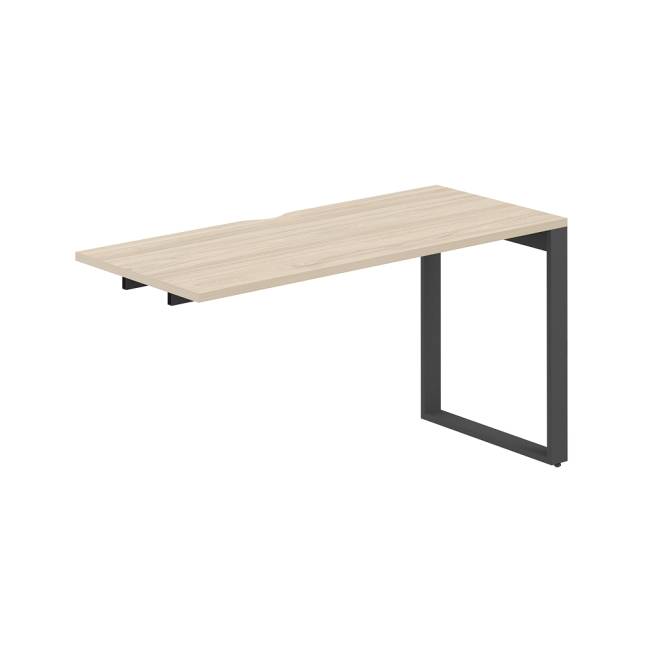 AG.182.AR.V.72.AN / Секция рабочей станции 1400х600х750 / профиль О-образный: 70х20 антрацит; столешница с вырезом; столешница: акация равелло