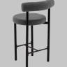 Стул полубарный Флорео букле темно-серый