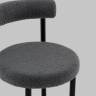 Стул полубарный Флорео букле темно-серый