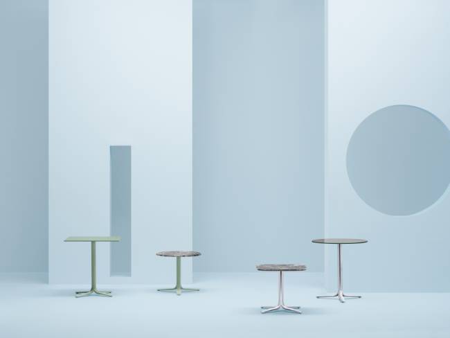 Подстолье металлическое Fluxo полированный стальной Ø660х730 мм