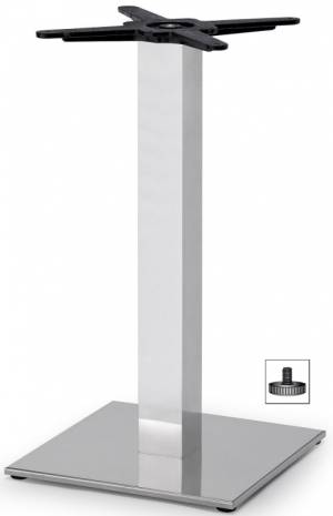 Подстолье металлическое Tiffany полированный стальной, алюминиевый 400х400х730 мм