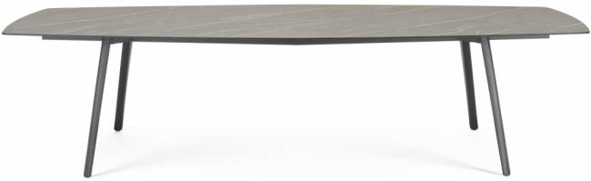 Стол ламинированный Squid антрацит, камень 2990х1290х730 мм